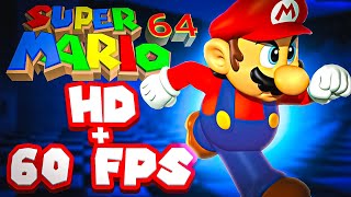 Mario 64 HD 60 FPS 4k Widescreen modded ROM [upl. by Blaire]