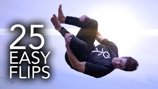 25 Easy Trampoline Flips Anyone Can Learn [upl. by Nnaoj]