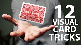 12 VISUAL Card Tricks Anyone Can Do  Revealed [upl. by Randal]