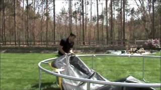 How to Assemble Round Trampoline [upl. by Su]