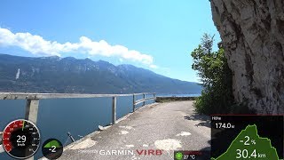 Best Cycling Workout Lake Garda Italy 4K Video Garmin [upl. by Norel]