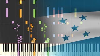 The National Anthem Of Honduras SYNTHESIA [upl. by Chill]