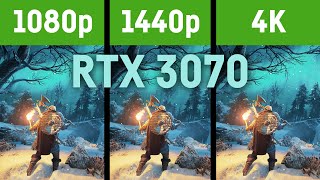 RTX 3070  1080p vs WQHD vs 4k  in 12 Games [upl. by Goodrich]