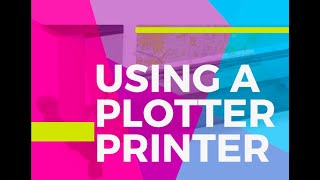 How to use a plotter printer Instructions for planning students [upl. by Eadrahc458]