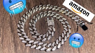 Men’s Cuban Link Chain from Amazon  REVIEW🥶💯⛓ [upl. by Sanger]