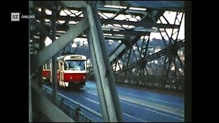 Die letzte Straßenbahnfahrt übers Blaue Wunder [upl. by Alemahs]