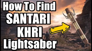 How To Find Lightsaber SANTARI KHRI  Star Wars Jedi Survivor [upl. by Olcott]