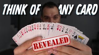 The Most FAMOUS MindReading Card Trick Revealed Mentalism Tutorial [upl. by Nivalc353]