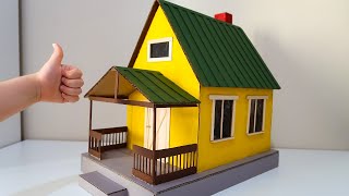 How to Make A House From Cardboard  Kartondan Harika bir Ev Yapımı [upl. by Andonis816]