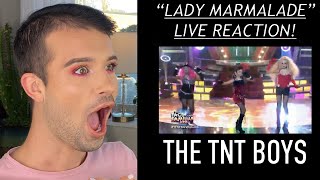 TNT BOYS REACTION  “LADY MARMALADE” LIVE  THE BEST PERFORMANCE YET [upl. by Lorrimer]