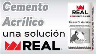 CEMENTO ACRÍLICO UNA SOLUCIÓN REAL [upl. by Eelano518]