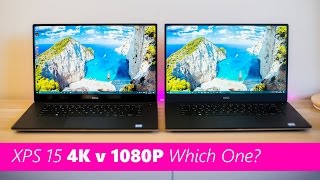 Dell XPS 15 4k v FHD Screen Comparison [upl. by Enial]