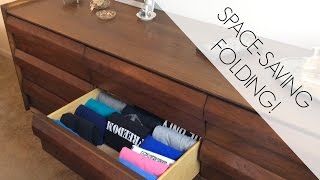 How to Fold Clothes to Save Space amp Prevent Wrinkles [upl. by Higley355]