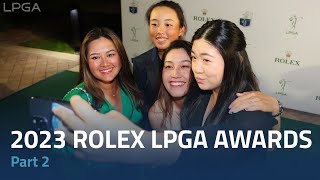 2023 ROLEX LPGA Awards  Part 2 [upl. by Medrek]