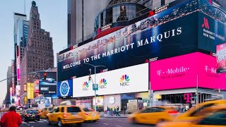 THE MANHATTAN TIMES SQUARE NYC HOTEL JUNIOR SUITE ROOM TOUR BALCONY 45 STARS [upl. by Inaj235]