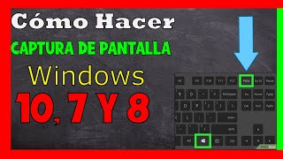 Como Tomar Captura de Pantalla en Computadora ✅ Windows 10 Windows 7 y 8 [upl. by Lashond]