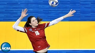 HIGHLIGHTS Wisconsins Dana Rettke leads Badgers to championship game [upl. by Erual103]