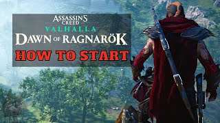 How to start Dawn of Ragnarök Ac Valhalla expansion [upl. by Ayidah618]