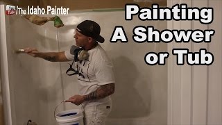 How to paint a shower or bathtub [upl. by Ashjian]