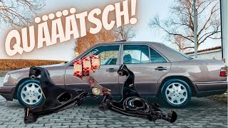 Mercedes W124 QIETSCHT Brutal  Traggelenk defekt [upl. by Angel413]