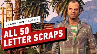 GTA 5  All 50 Letter Scrap Locations [upl. by Nwahsuq]