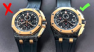 How to Spot Fake Watches  Audemars Piguet Royal Oak Offshore [upl. by Roana]