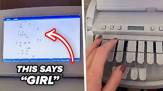 This Is How A Court Reporter Typewriter Works [upl. by Pancho]