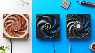 Noctua vs Arctic Nidec  Ultimate 120mm Fan Rematch [upl. by Eiggam]