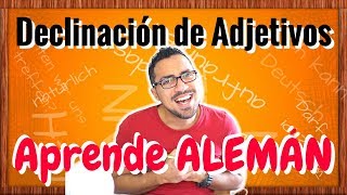 Aprende Aleman A2  DECLINACION de adjetivos  nominativo acusativo y dativo [upl. by Nivrad]