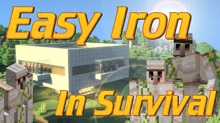 How to Make an Iron Farm in Minecraft  Iron Golem Farm  Minecraft Iron Farm Tutorial Lets Build [upl. by Tnarg]