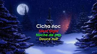 Cicha noc Silent Night  Noche de paz  Douce nuit  Polish song with Eng  Spa and Fr subtitles [upl. by Tyre]