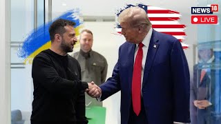 LIVE Donald Trump Meets Ukraine President Zelenskyy To Sign Mineral Deal  RussiaUkraine War  N18G [upl. by Aidnama]