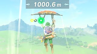 How to Fly Over 1000M Birdman Challenge  Zelda BOTW [upl. by Hsakaa227]