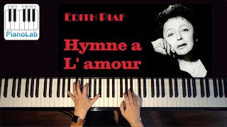 Hymne à lamour  Edith Piaf  Piano Cover  HD [upl. by Jacquetta]