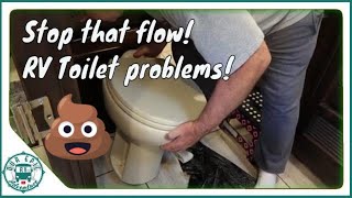 Overflowing RV Toilet problem Thetford Aqua Magic Style II Water Valve Replacement [upl. by Puduns]