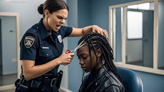 Evil Cop Shaves Black Girls Hair But Wait Until You See Who Her Father Is [upl. by Aynnek]