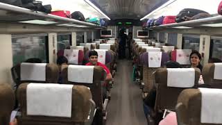 EXECUTIVE CHAIR CAR OF VANDE BHARAT EXPRESS FROM NEW DELHI TO KATRA 22439  vandebharatexpress [upl. by Vey]