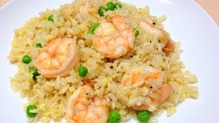 Shrimp Fried Rice  Chinese Shrimp Fried Rice [upl. by Loria]