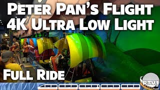 Peter Pans Flight  4K Ultra Low Light  Full Ride  Magic Kingdom  Walt Disney World [upl. by Sacksen]