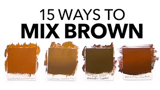 What Colors Make Brown The Ultimate Guide To Mixing Brown [upl. by Irod]