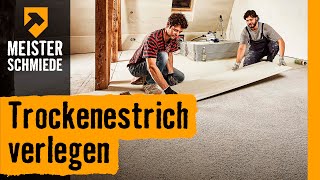 Trockenestrich verlegen  HORNBACH Meisterschmiede [upl. by Sinne]