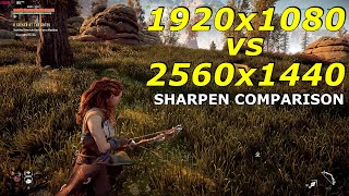 1920x1080 vs 2560x1440  SHARPEN COMPARISON [upl. by Zippel]