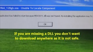 How to fix a MSVCR71DLL error or not found [upl. by Eldnik806]