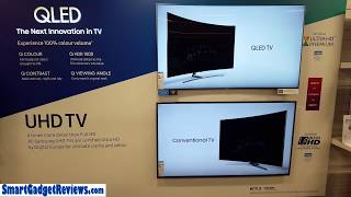 UHD vs QLED 4K TV Picture Comparison Video  Samsung Crystal [upl. by Ayek143]