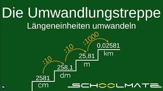 Längeneinheiten umrechnen  Die Umwandlungstreppe [upl. by Gelhar318]