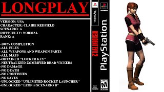 Resident Evil 2 USA PlayStation  Longplay  Claire Redfield  Scenario A  Normal Difficulty [upl. by Tehc187]