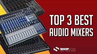 🏆 TOP 3 BEST AUDIO MIXERS 2023  COMPARISON amp REVIEW [upl. by Yekcin]