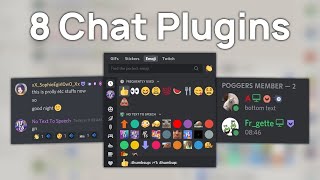 8 Chat Plugins for BetterDiscord Users 2021 [upl. by Siraj]