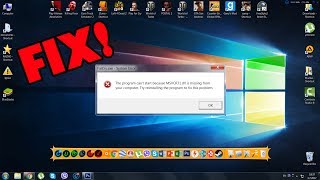 How to Fix MSVCR71dll Missing Error [upl. by Fauch]