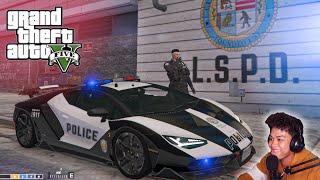 Criminal Hunting with my LAMBORGHINI Police Car  GTA 5 [upl. by Lear837]